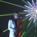 Laser show saxophone performance picture