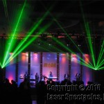 Laser Show with a Band