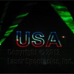 USA in laser