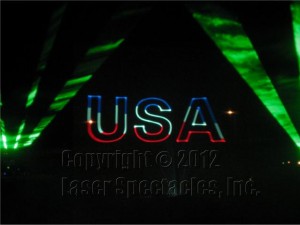 USA in laser