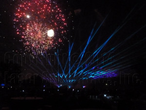 Laser fireworks