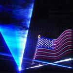 Laser USA flag