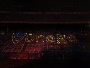 Voyage logo in laser