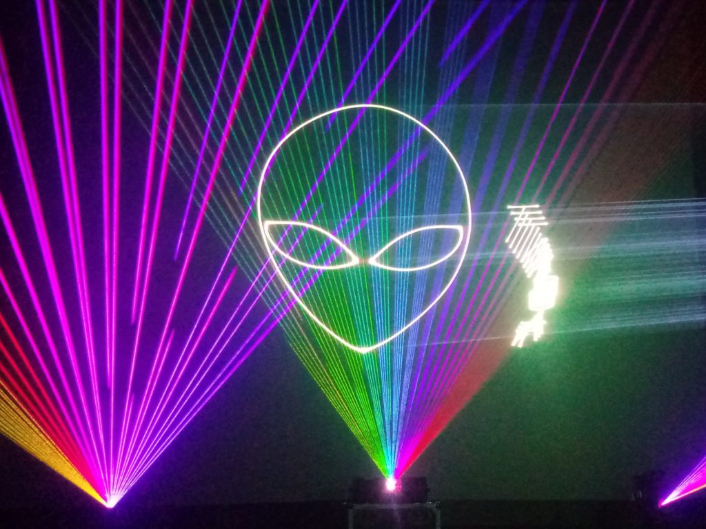 Laser Alien Face