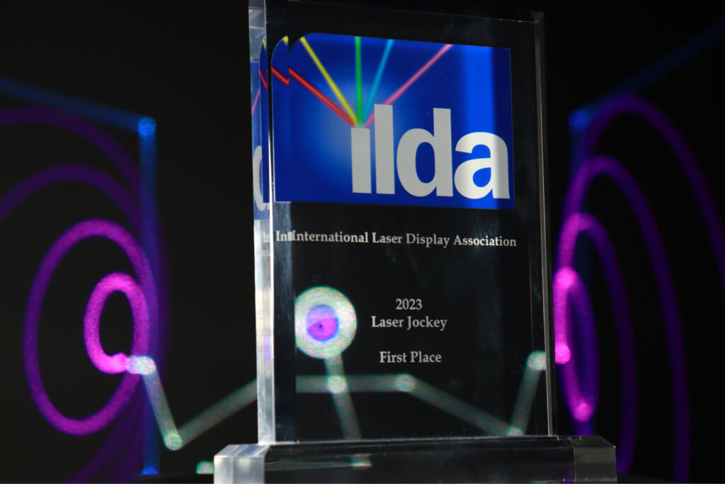 ILDA "Laser Jockey" First Place Award 2023 - Laser Spectacles, Inc.