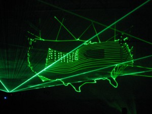 USA in green