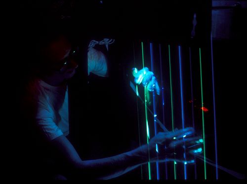 Laser harp instrument clearance