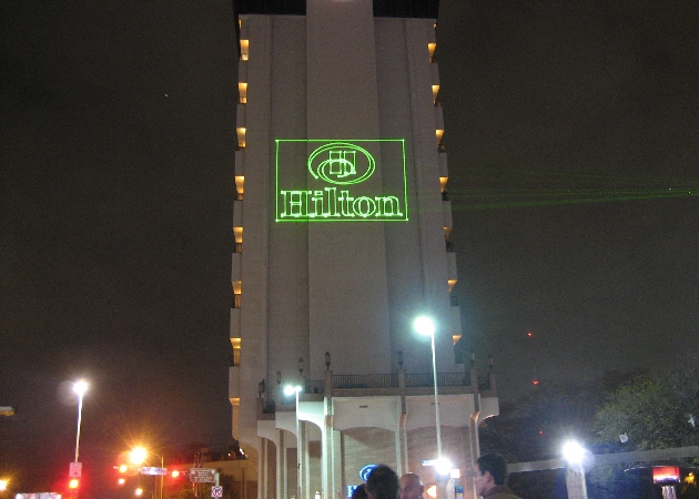 Lasers on Buildings