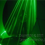 picture showing man inside a Laser Cone