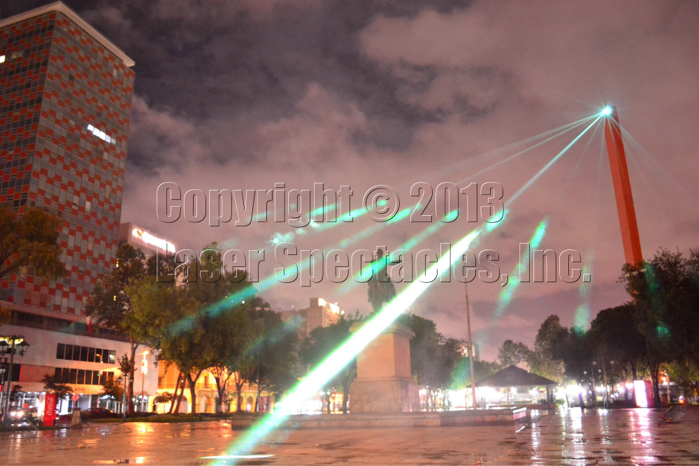 Faro Del Comercio Lasers, Monterrey, Mexico
