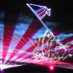 Laser show Iwo Jima