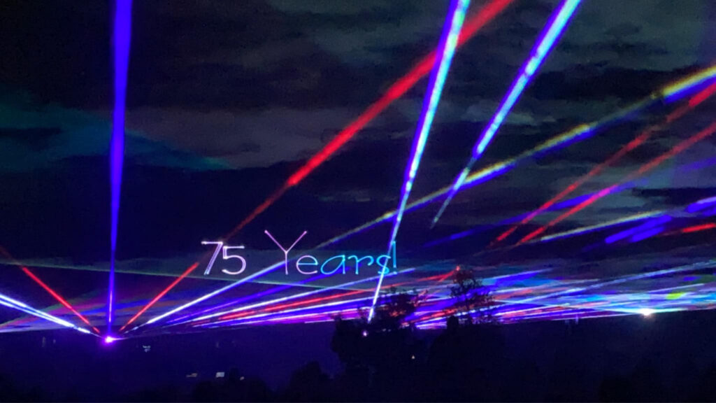 Panola College 75th laser show