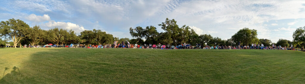Laser light show with fireworks at Fair Oaks Ranch, TX