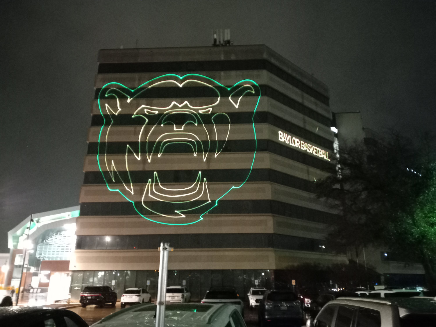 Texas Laser Show: Baylor Basketball
