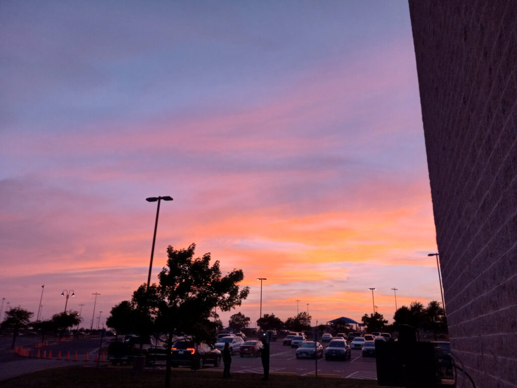 Sunset before Laser Show