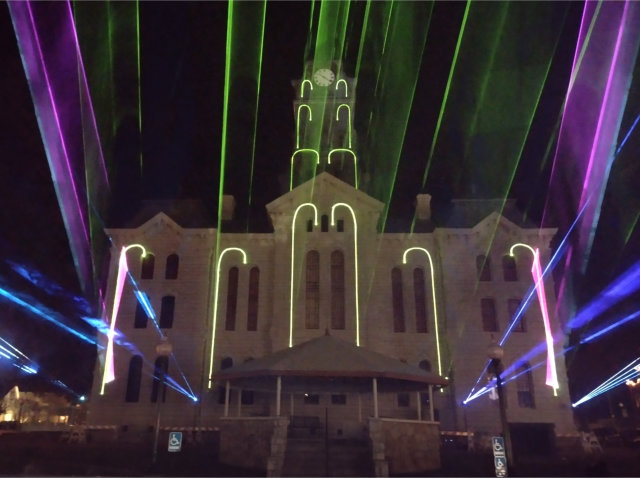 Courthouse with laser mapping