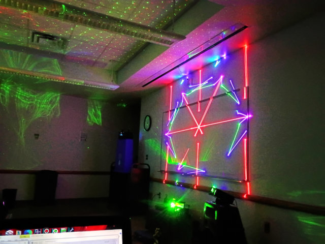 Laser Show at John Gillum Branch Library