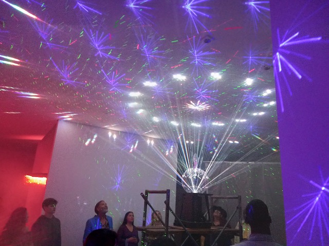 Laser Ceiling with laser graphics projection and grating effects