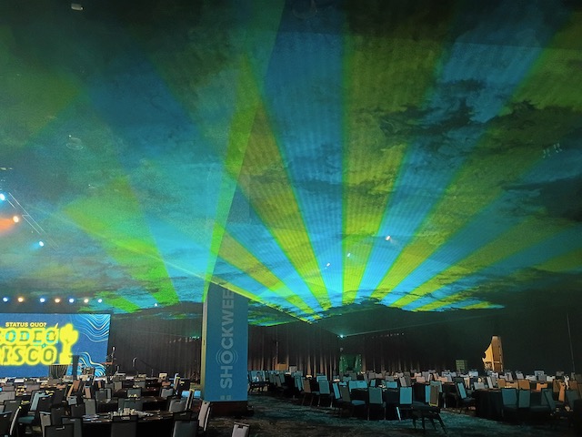 Laser Ceiling with laser beams